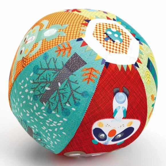 New Sealed Djeco  Fabric Cover Ball for 2 Years + - Picture 3 of 11